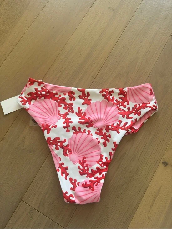 Studio swim COVE MAJORCA BOTTOM  Women’s Pink Shell Print Bikini XL. Highwais - Picture 4 of 8